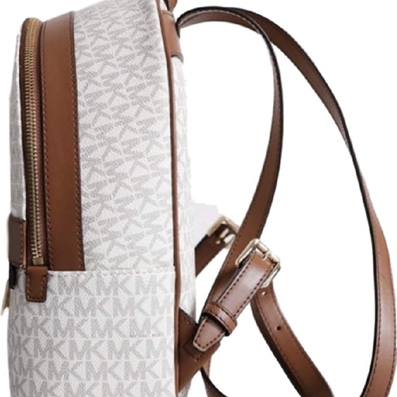 MICHAEL KORS Kenly Medium Backpack Signature Vanilla Bag - Picture 7 of 16